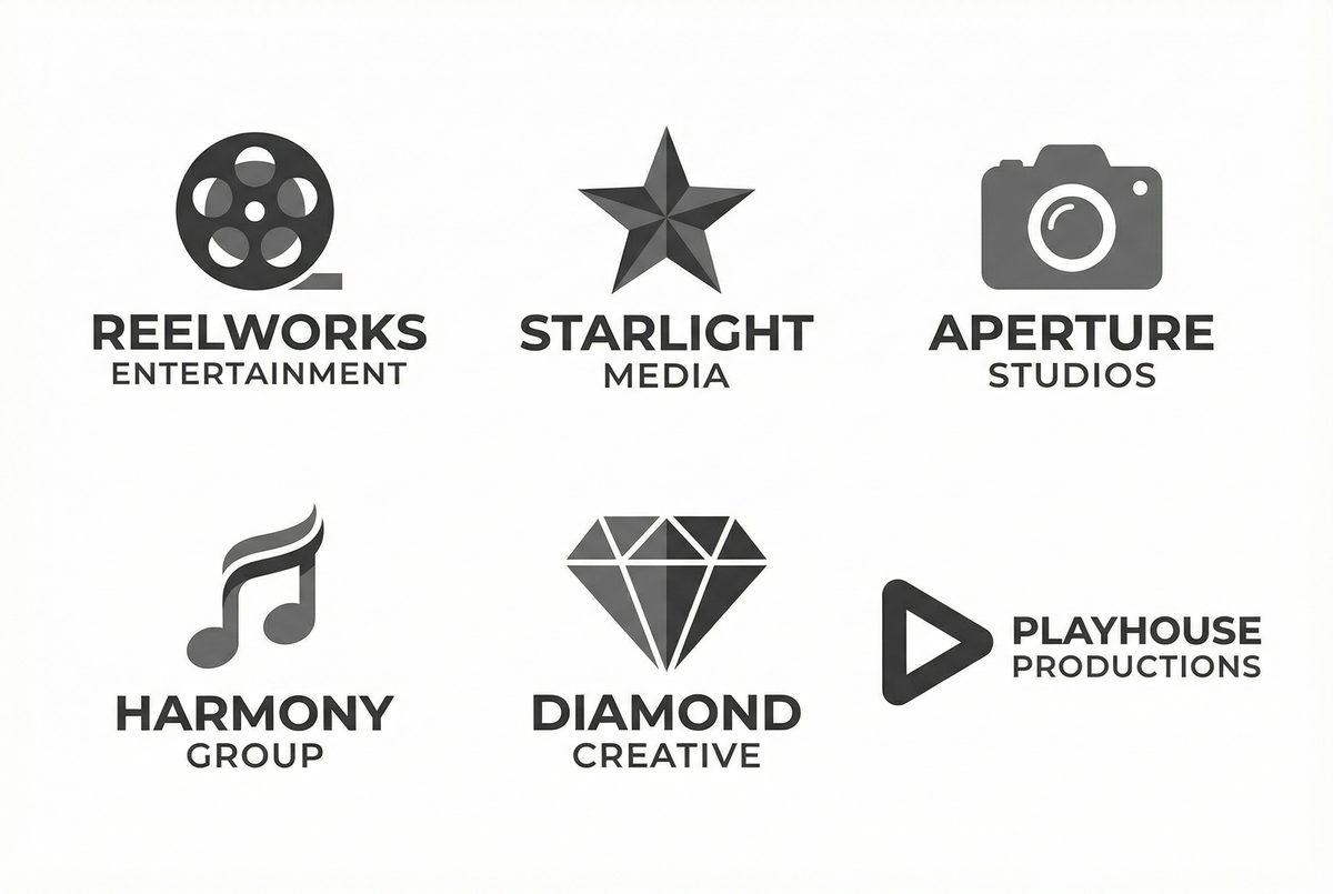 黄色仓库合作影视品牌Logo墙