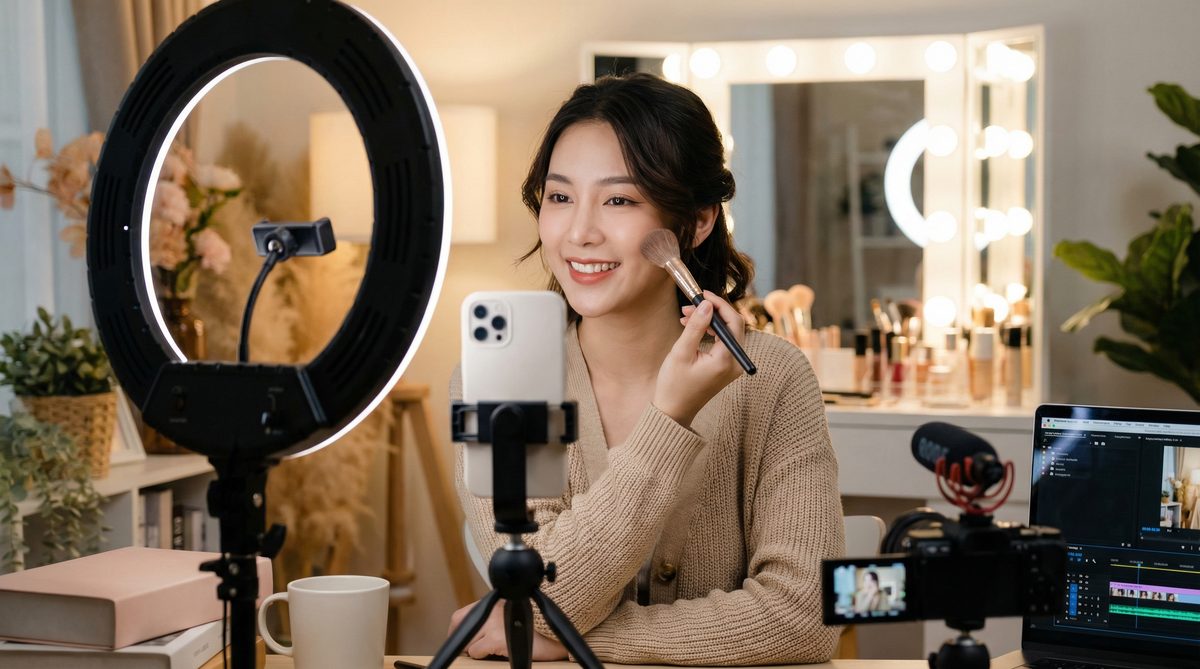 黄色仓库美妆视频教程